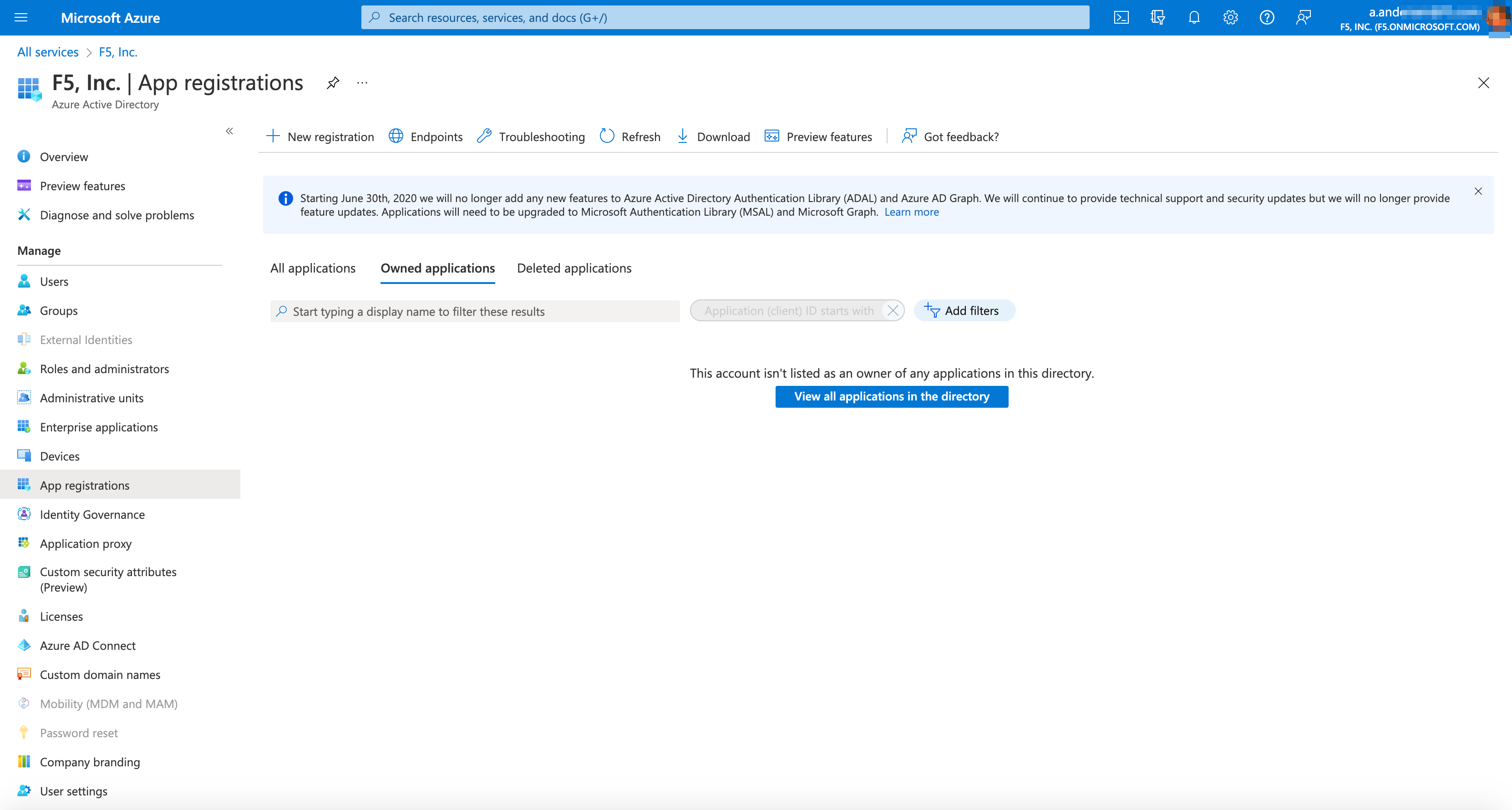Figure: Office 365 Entra ID Application Registration